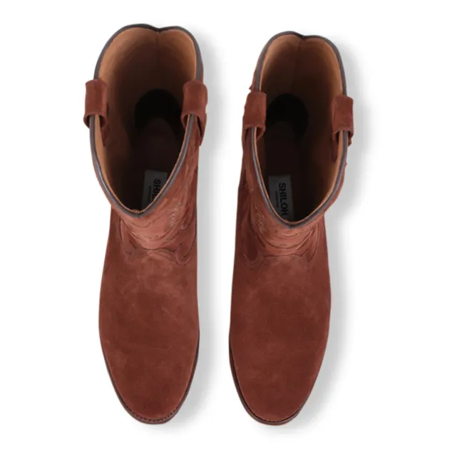 Stiefel Midnight Wildleder | Terracotta