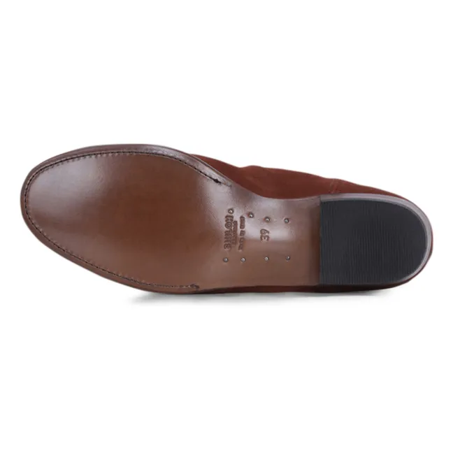 Stiefel Midnight Wildleder | Terracotta