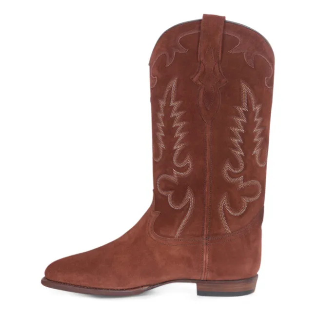 Stiefel Midnight Wildleder | Terracotta