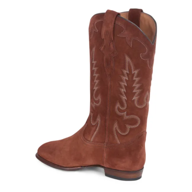 Stiefel Midnight Wildleder | Terracotta