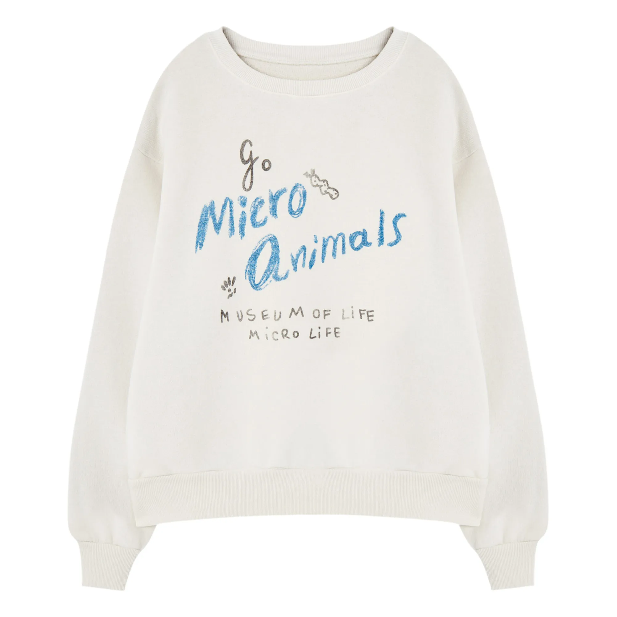The Animals Observatory Unisex White Bear Sweatshirt