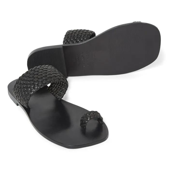 Collaboration A.Emery x Matteau Sandales Carmen | Black- Product image n°1