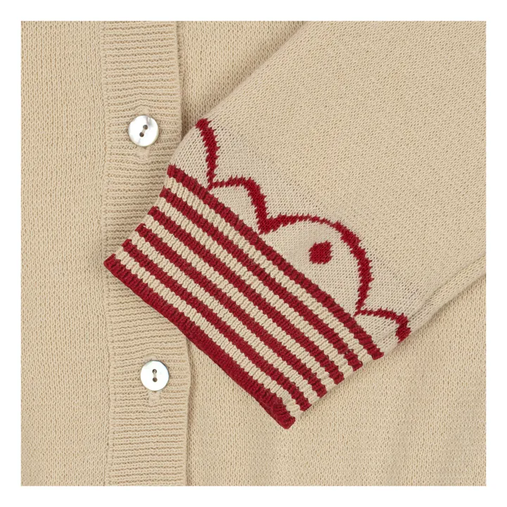 Whamie Organic Cotton Cardigan | Ecru- Product image n°6