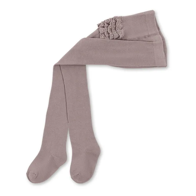 Organic Cotton Tights | Taupe brown