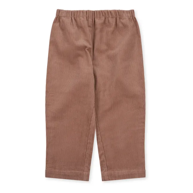 Pantaloni in Cotone Organico e Velluto a Coste Sully | Blush