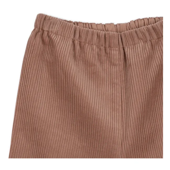 Pantaloni in Cotone Organico e Velluto a Coste Sully | Blush