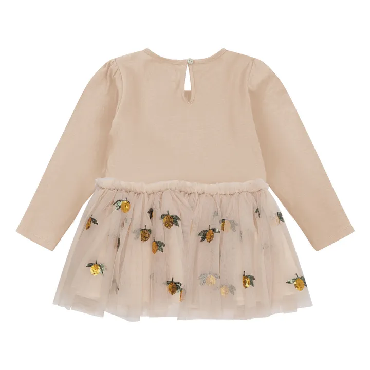 Robe Citrons Yvonne | Rose pâle- Image produit n°1