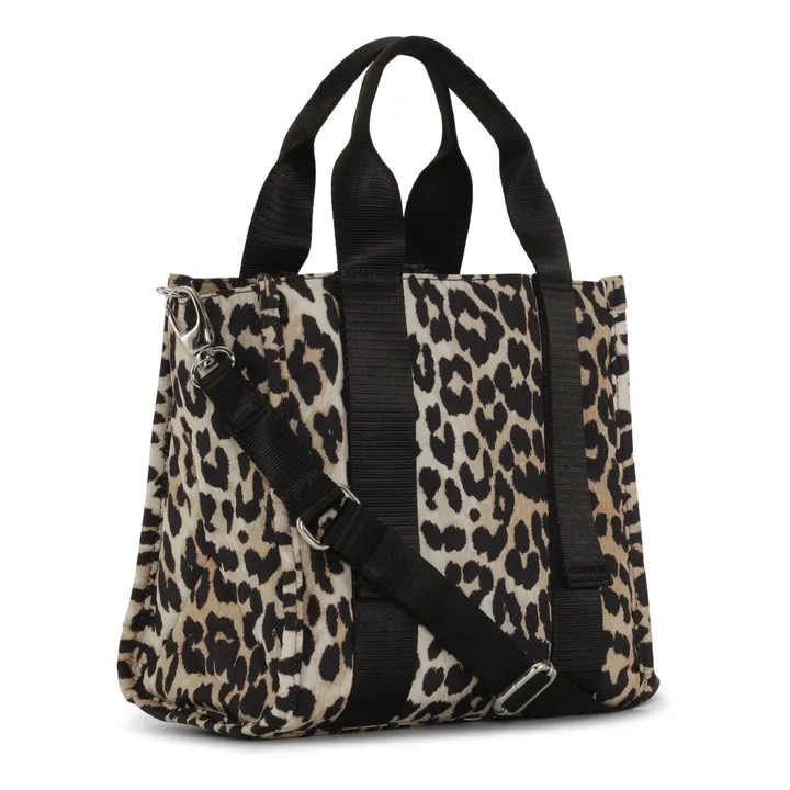 Small Tech Recycled Materials Bag  | Leopard- Product image n°2