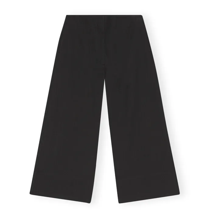 Pantalon Large Suiting Coton Bio | Noir- Image produit n°0