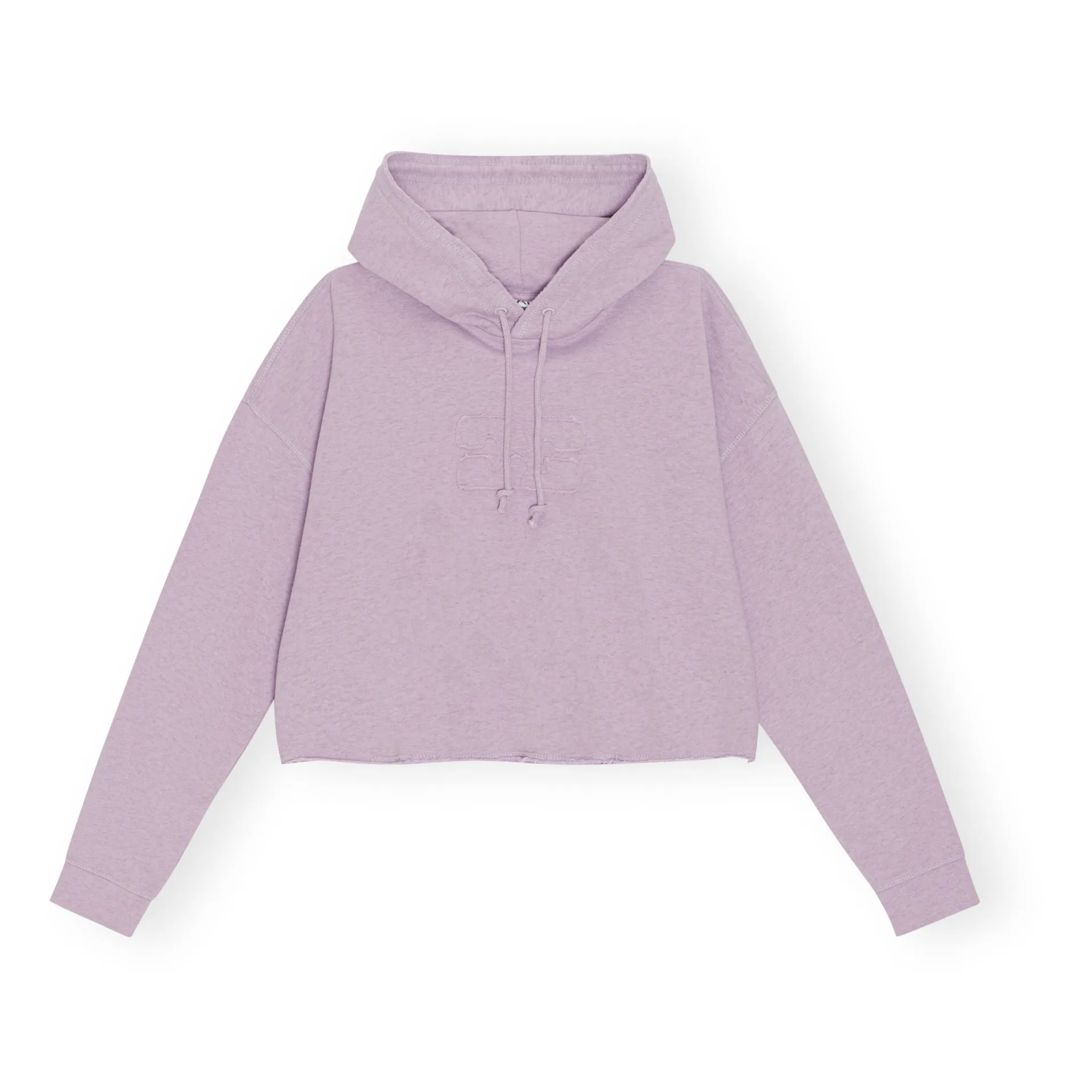Ganni Lilac Isoli Organic Cotton Oversized Sweatshirt