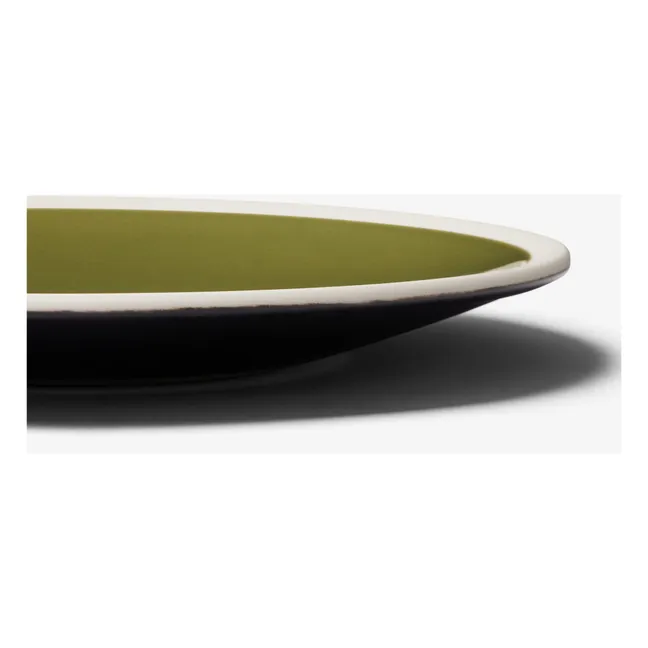 Assiette plate Sicilia D26 cm | Vert kaki