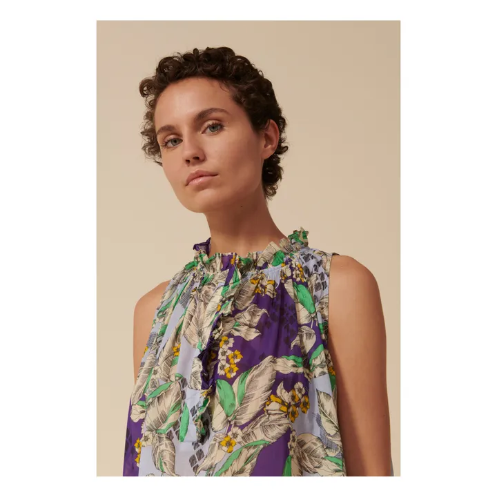 Denize Flower Dress | Purple- Product image n°4