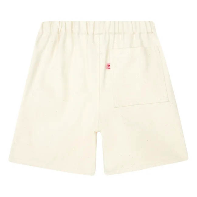 Shorts in denim in cotone organico | Ecru