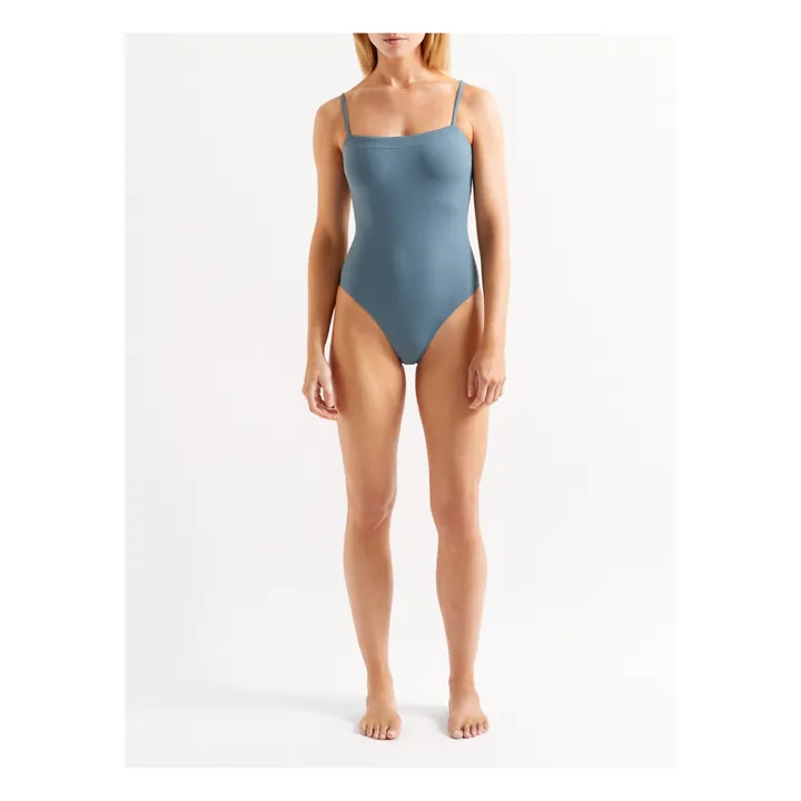 Aquarelle One-piece Swimsuit | Grey blue- Product image n°1