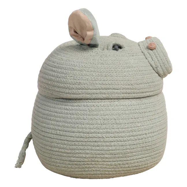 Henry the Hippo Basket | Sage