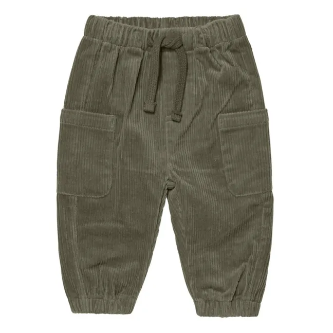 Pantaloni Luca in velluto a coste | Verde scuro