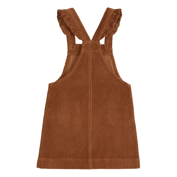 Corduroy Apron Dress | Caramel- Product image n°1