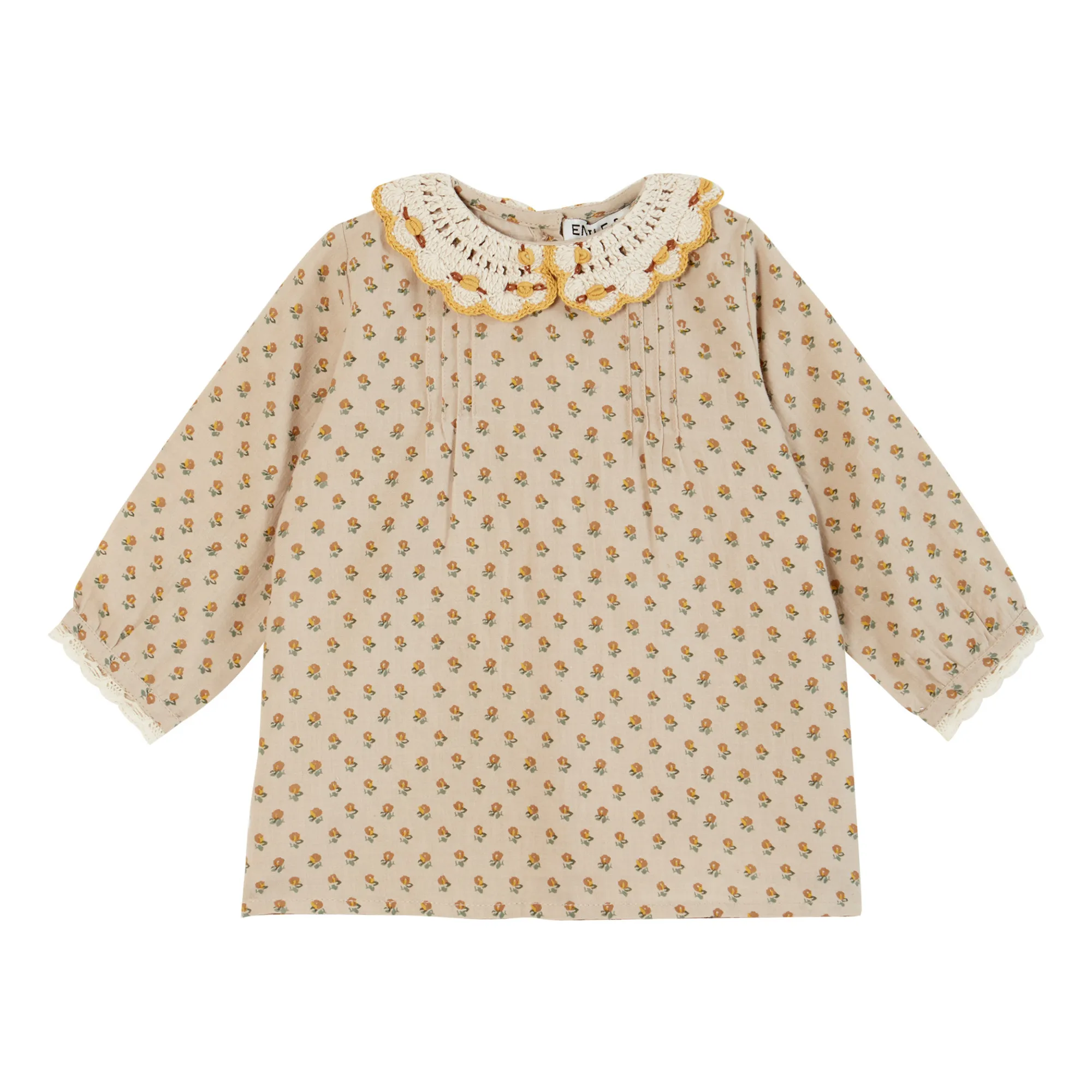 emile et ida crochet collar dress Emile et Ida Rose Orchid Crochet Collar Dress