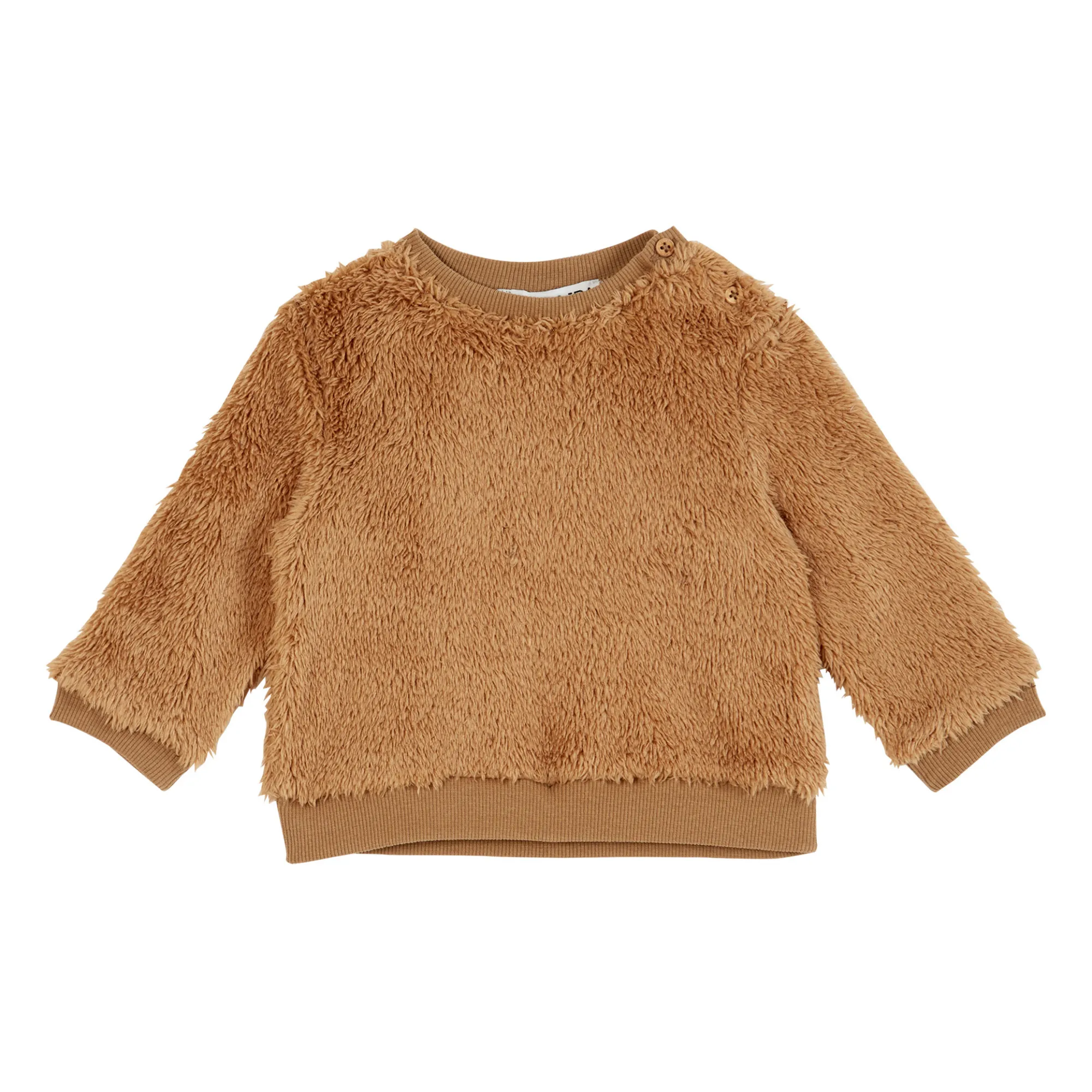 Emile Et Ida Unisex Camel Sherpa Sweatshirt