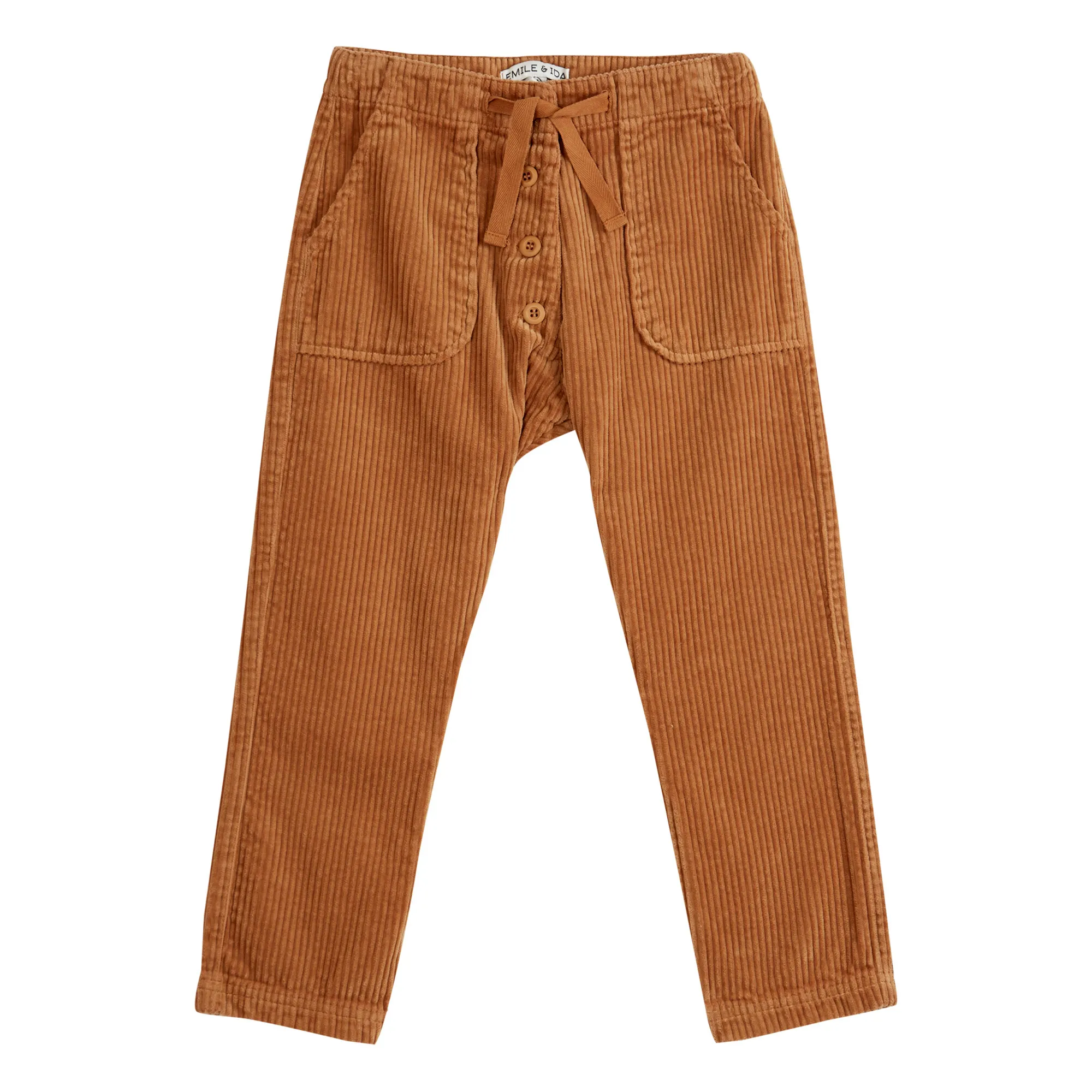 Emile Et Ida Camel Corduroy Button-Up Pants