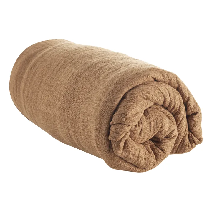 Nut Fitted Sheet | Camel- Product image n°0