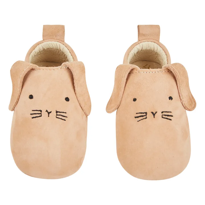 Emile et Ida - Emile et Ida - Chaussons Cuir Lapinchou