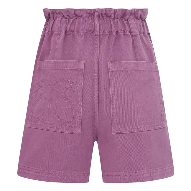 Shorts, in denim, modello: Paper Bag, in cotone bio | Prugna