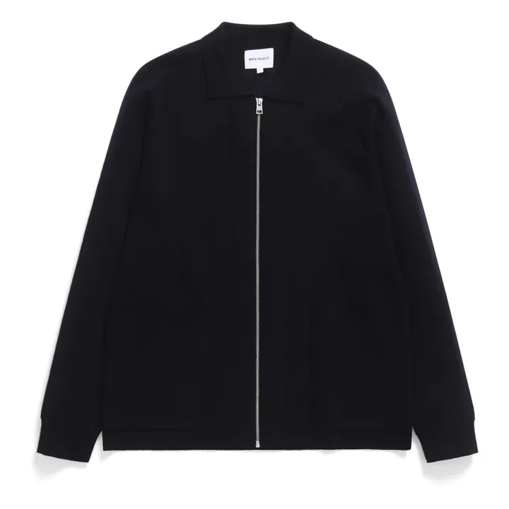Bjarne Merino Zipper-Jacke | Navy- Produktbild Nr. 0