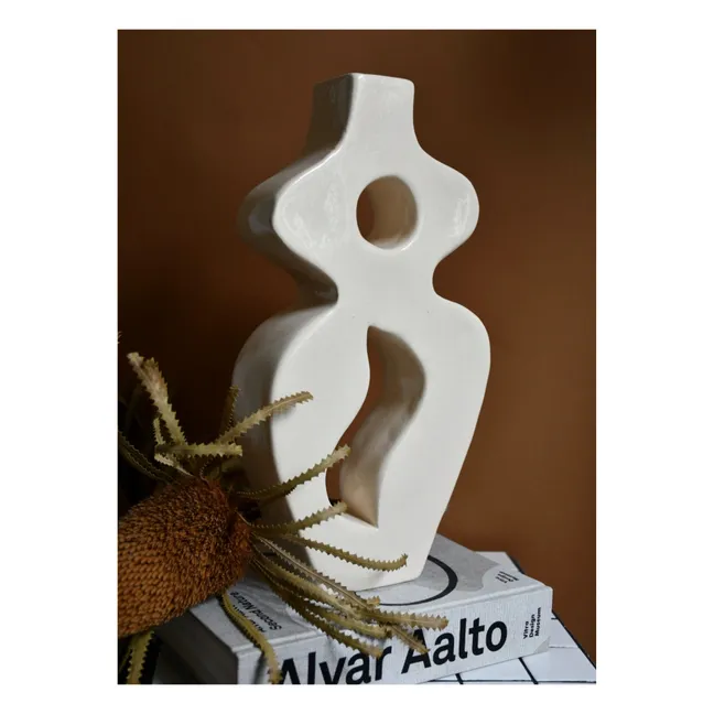 Appolina Ceramic Vase | White