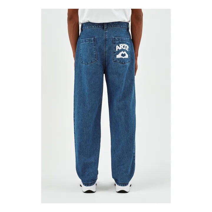 Arte Antwerp - Embroidered Heart Pocket Jeans - Denim blue | Smallable