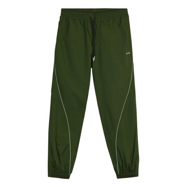 Piping Track pantalones | Verde oliva