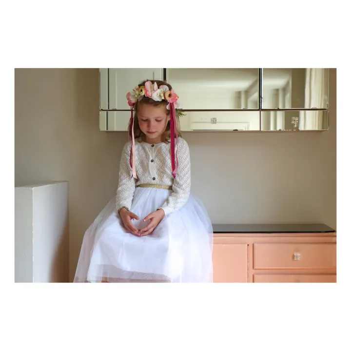 Tutu & Crown Costume Set - Obi Obi x Smallable Exclusive | White- Product image n°2