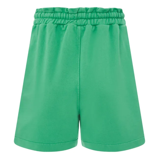 Shorts in mollettone bio | Verde