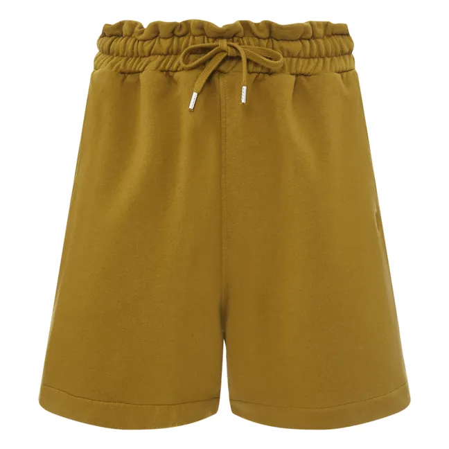 Organic Fleece Shorts | Golden brown