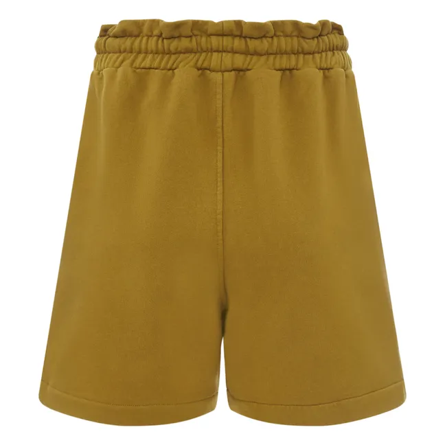 Organic Fleece Shorts | Golden brown