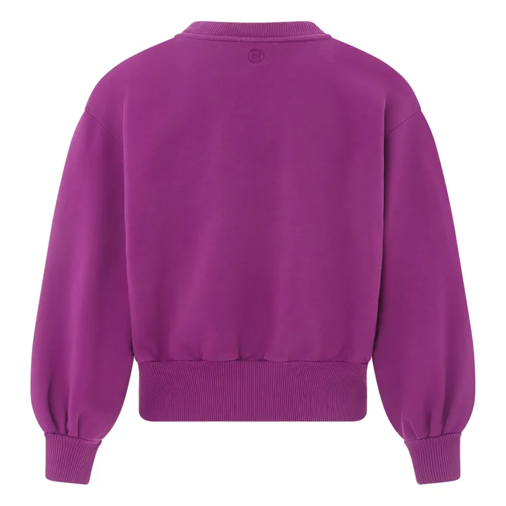 Sweatshirt Boxy Bio-Baumwolle | Violett- Produktbild Nr. 1