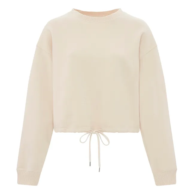 Organic Fleece Tie Sweatshirt | Blush