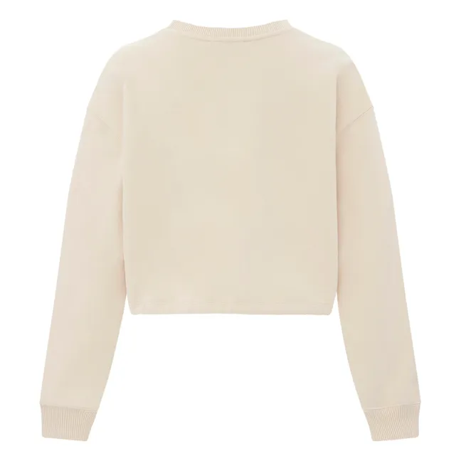 Organic Fleece Tie Sweatshirt | Blush