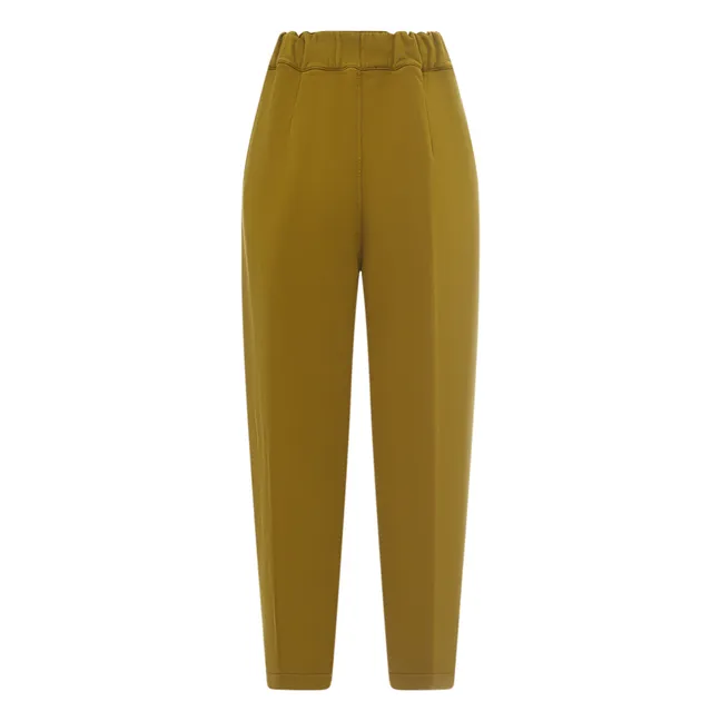 Organic Fleece Straight Jogger | Golden brown