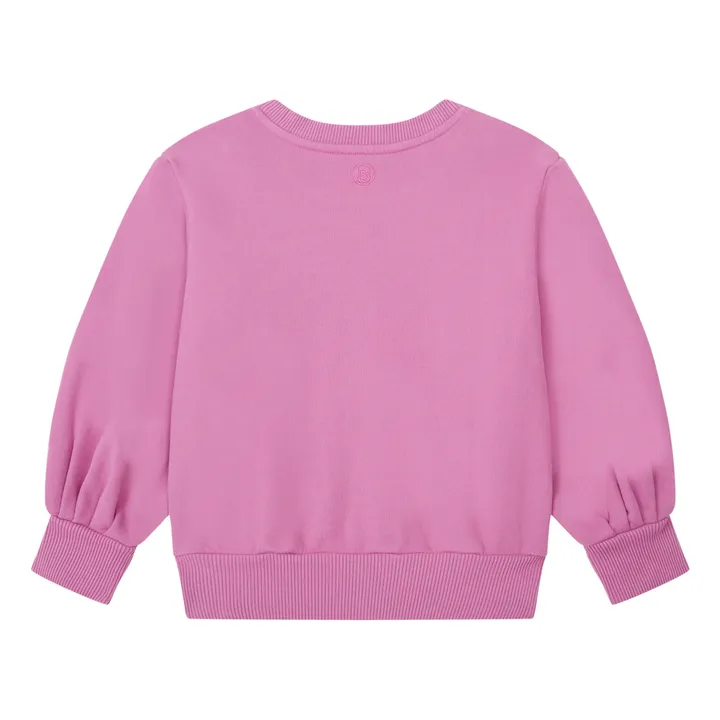 Boxy Organic Fleece Sweatshirt | Candy pink- Product image n°2
