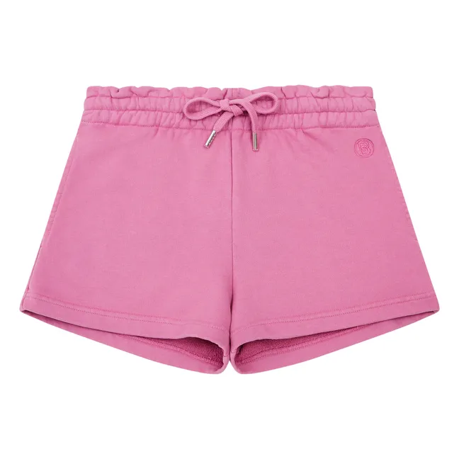 Short Fille Molleton Bio | Rose bonbon