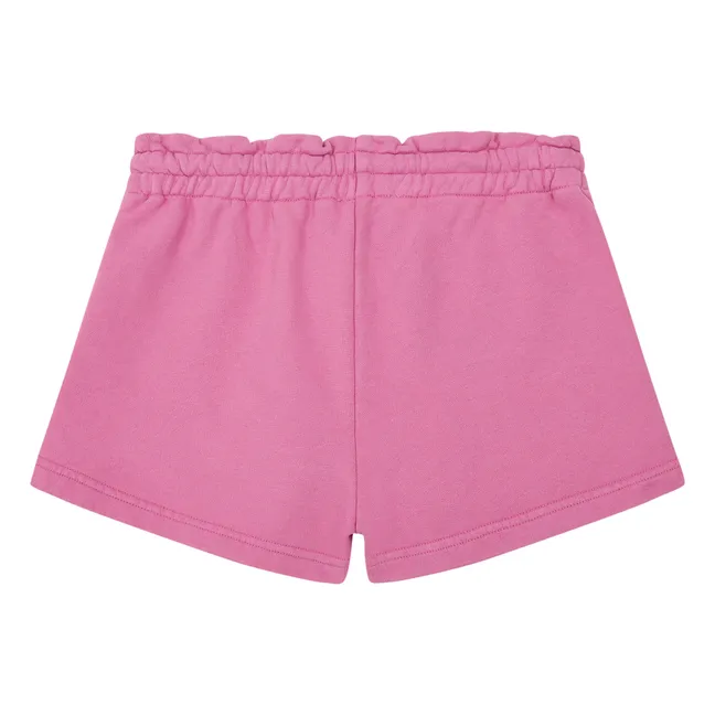 Short Fille Molleton Bio | Rose bonbon