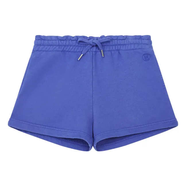 Organic Fleece Shorts | Indigo blue