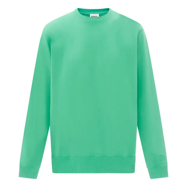 Sweat Crewneck Homme Molleton Bio | Vert