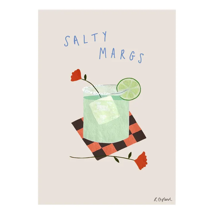 Salty Margs Poster | Powder pink- Product image n°0