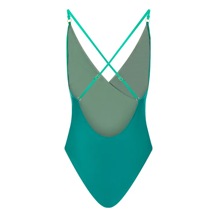 Costume intero bicolore | Verde- Immagine del prodotto n°3