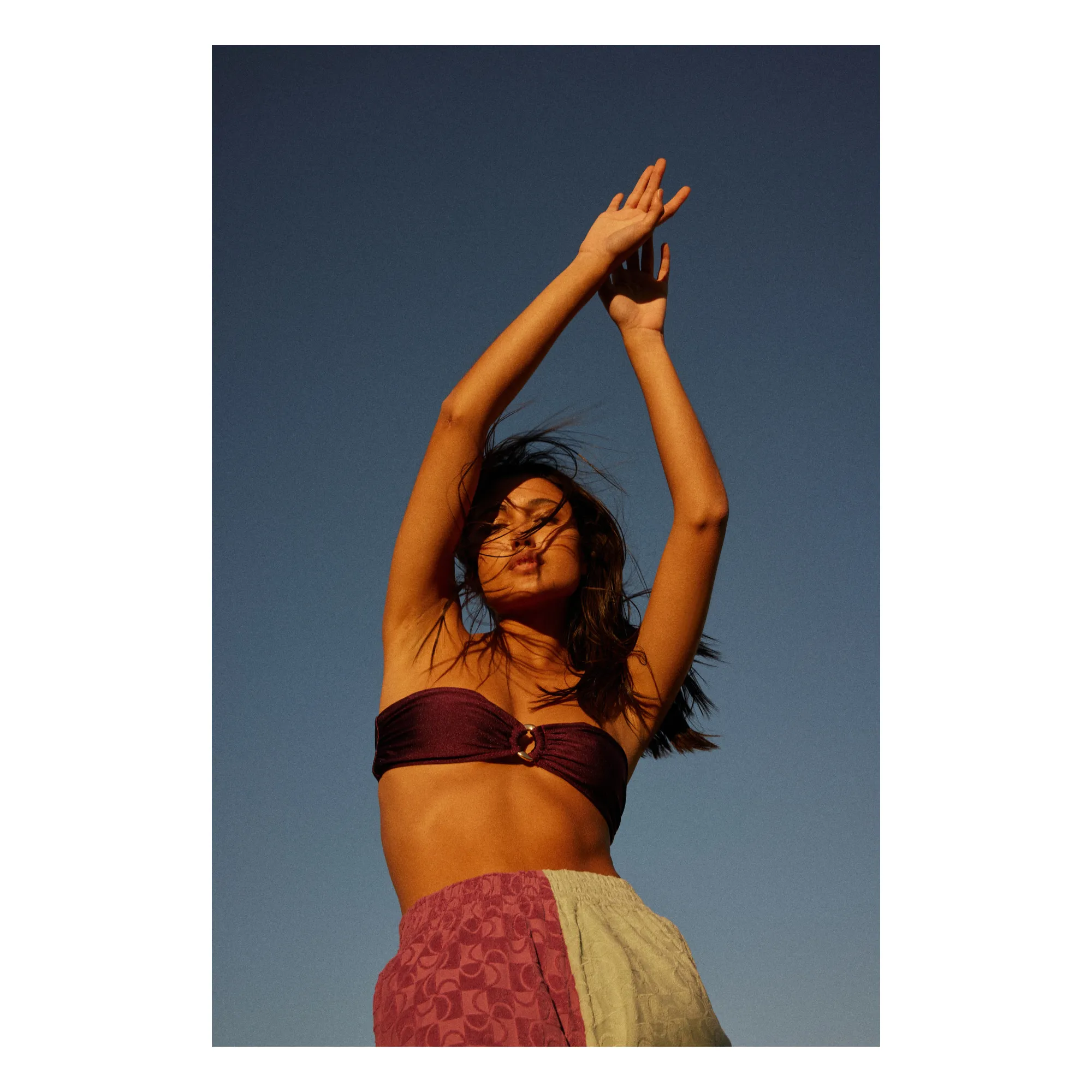 Alma Deia Aubergine Bustier Swimsuit