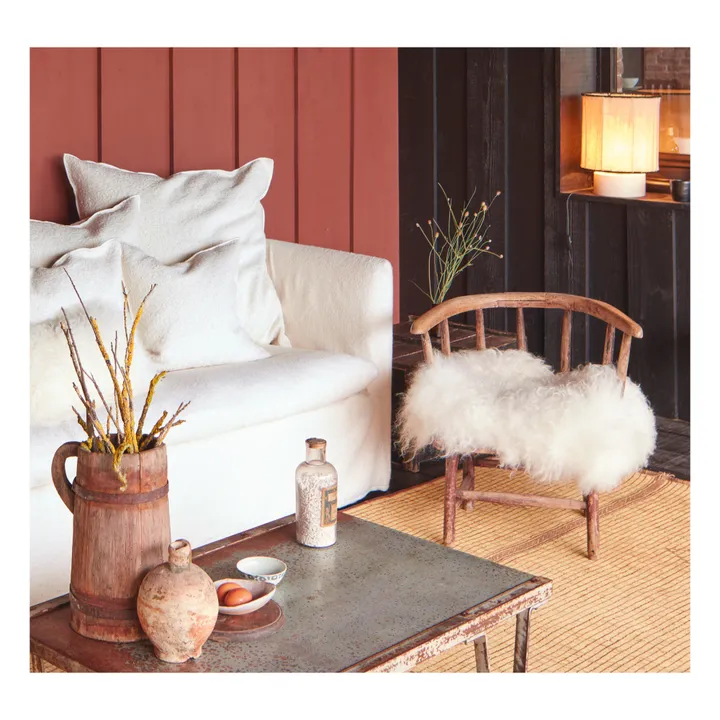 Lampe Kalé en grès | Blanc- Image produit n°4