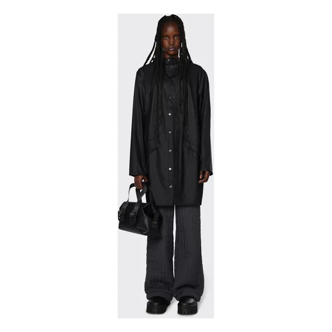 Unisex Long Waterproof Waxcoat | Black