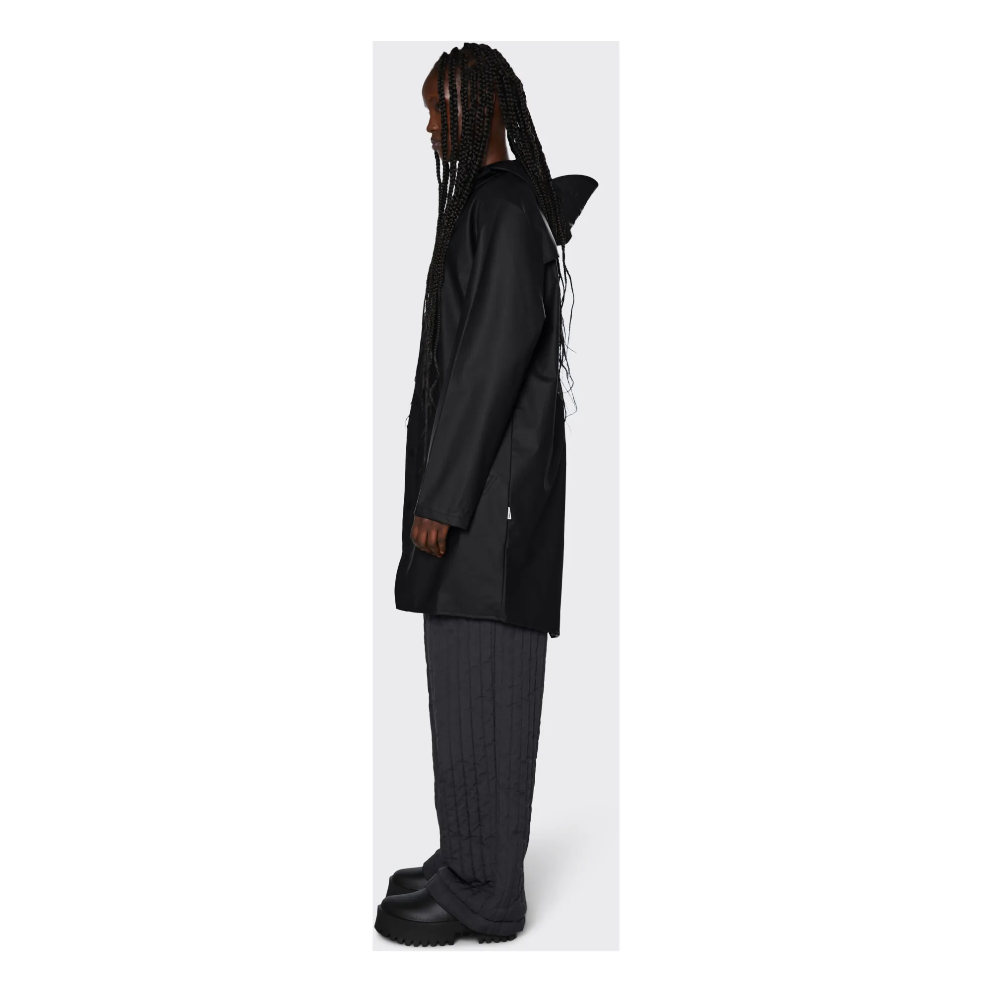 Ciré Long Imperméable Unisexe | Noir- Image produit n°2